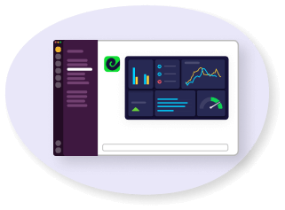 Email and Slack snapshots from Geckoboard